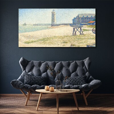 Obraz Canvas Maják na brehu mora