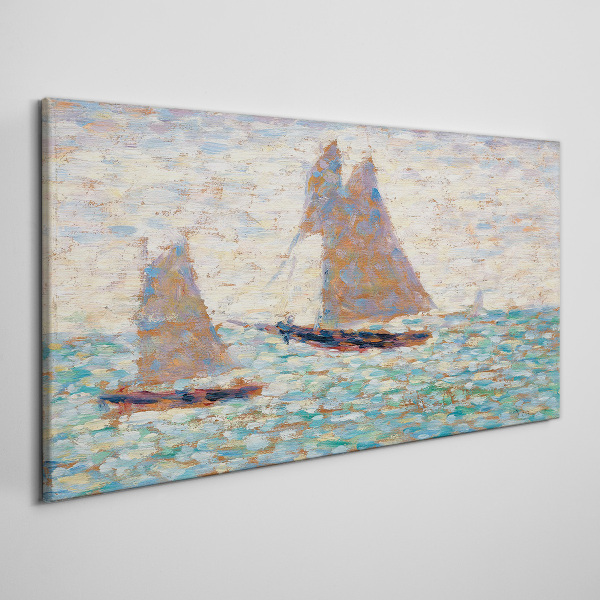 Obraz Canvas Pláva na pokojnom mori