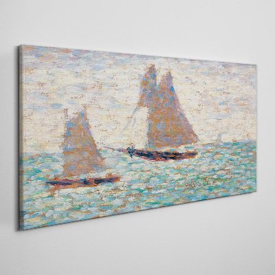 Obraz Canvas Pláva na pokojnom mori