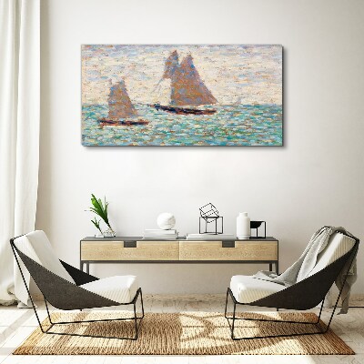 Obraz Canvas Pláva na pokojnom mori