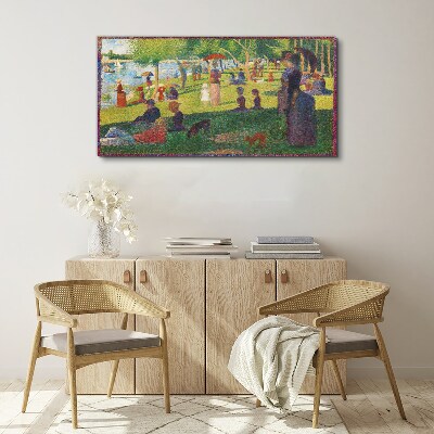 Obraz Canvas Letný deň pri jazere