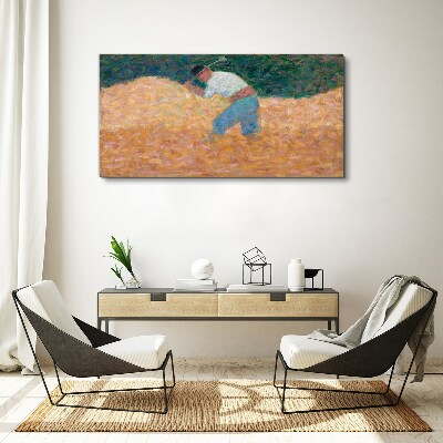 Obraz Canvas Farmár pracujúci na poli