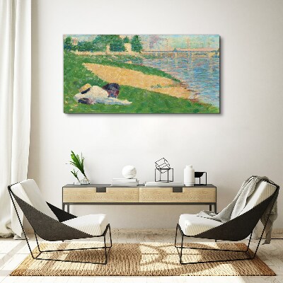 Obraz Canvas Letné leňošenie pri vode