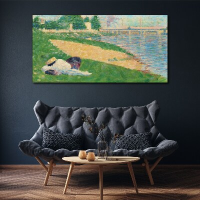 Obraz Canvas Letné leňošenie pri vode