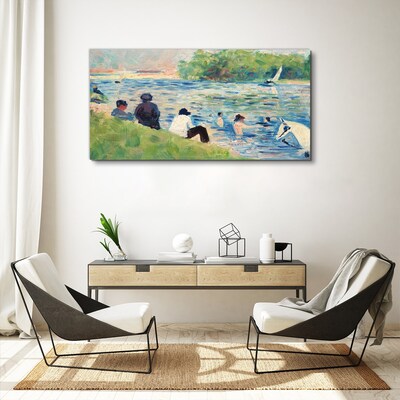Obraz Canvas Letný deň na rieke