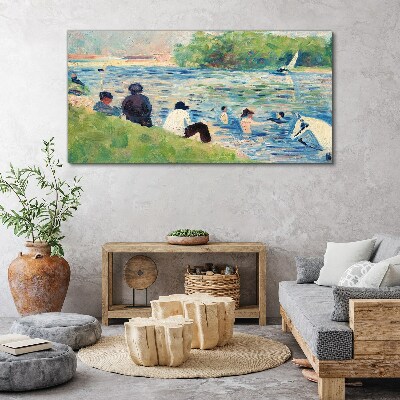 Obraz Canvas Letný deň na rieke