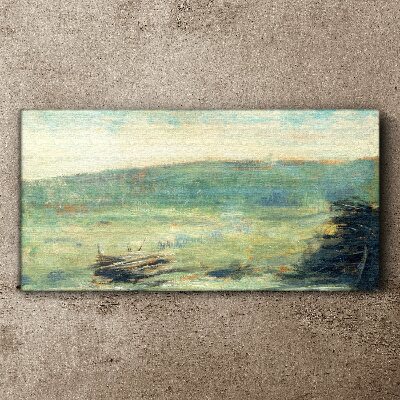 Obraz Canvas Pokojná krajina v pastelových tónoch
