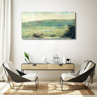 Obraz Canvas Pokojná krajina v pastelových tónoch