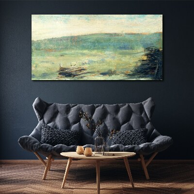 Obraz Canvas Pokojná krajina v pastelových tónoch