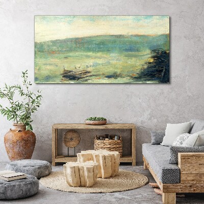 Obraz Canvas Pokojná krajina v pastelových tónoch