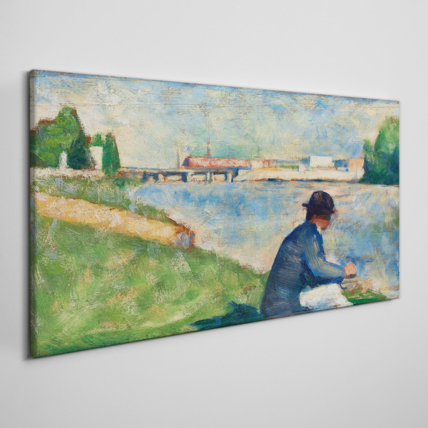 Obraz Canvas Pokojná krajina pri rieke