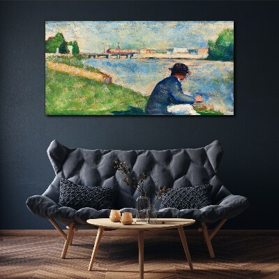 Obraz Canvas Pokojná krajina pri rieke