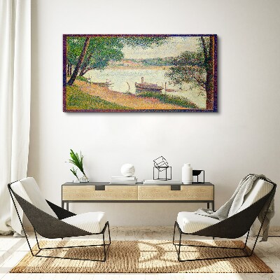 Obraz Canvas Pokojná krajina pri rieke