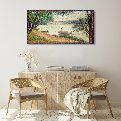 Obraz Canvas Pokojná krajina pri rieke