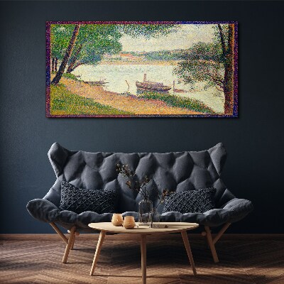 Obraz Canvas Pokojná krajina pri rieke
