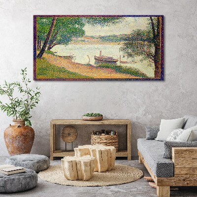 Obraz Canvas Pokojná krajina pri rieke