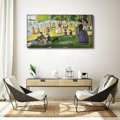 Obraz Canvas Nedeľné popoludnie pri rieke