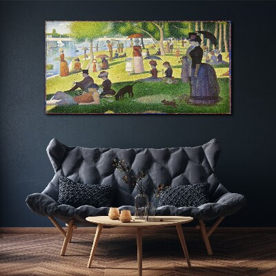 Obraz Canvas Nedeľné popoludnie pri rieke