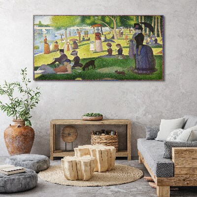 Obraz Canvas Nedeľné popoludnie pri rieke