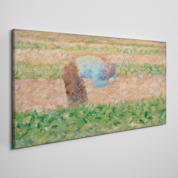 Obraz Canvas Farmár pracujúci na poli