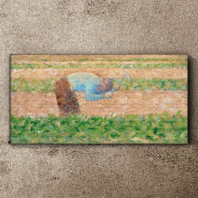 Obraz Canvas Farmár pracujúci na poli