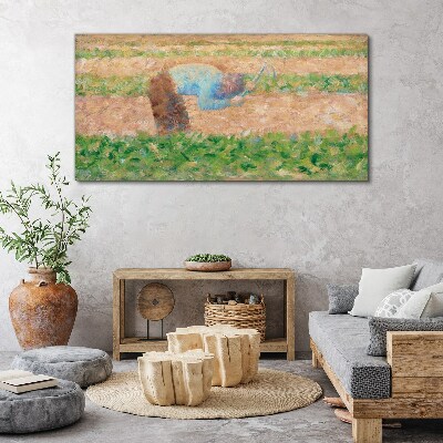 Obraz Canvas Farmár pracujúci na poli