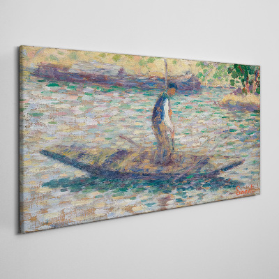 Obraz Canvas Námorník na rieke