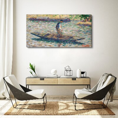 Obraz Canvas Námorník na rieke