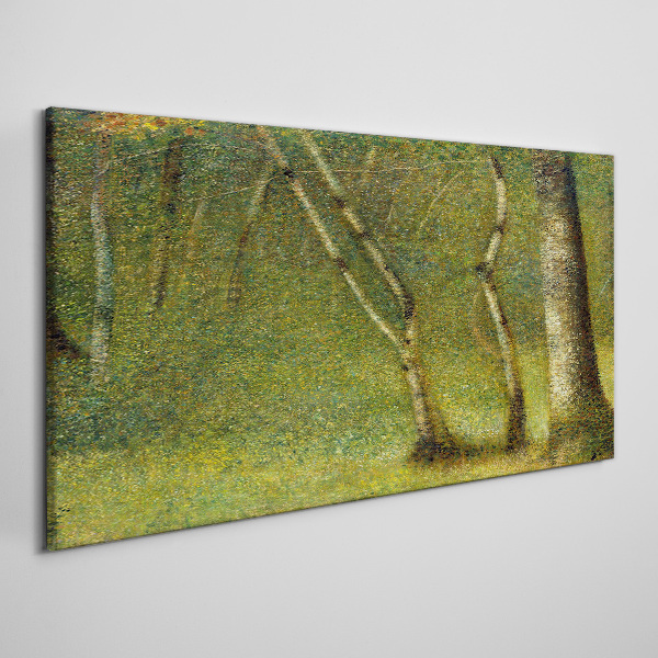 Obraz Canvas Zelený les na slnku
