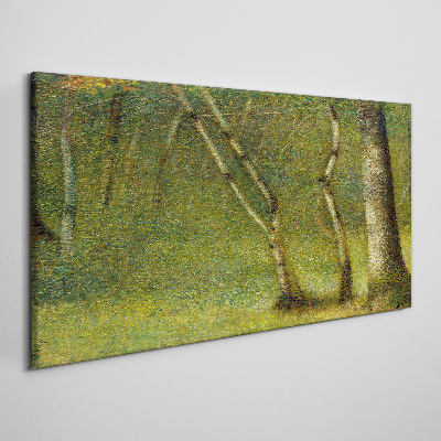 Obraz Canvas Zelený les na slnku