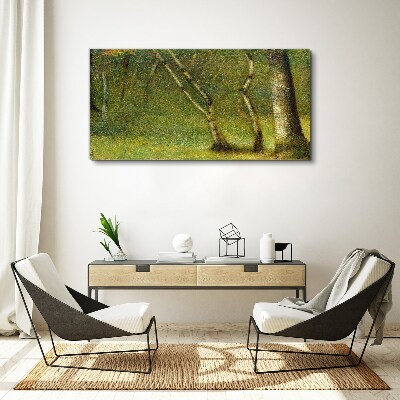 Obraz Canvas Zelený les na slnku