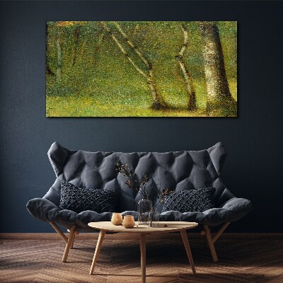 Obraz Canvas Zelený les na slnku