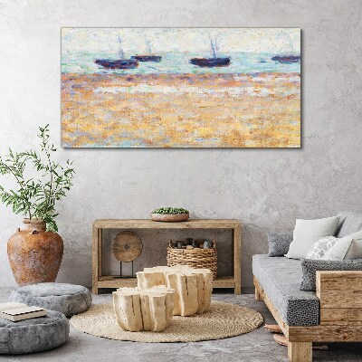 Obraz Canvas Pokojný prístav v pastelových farbách