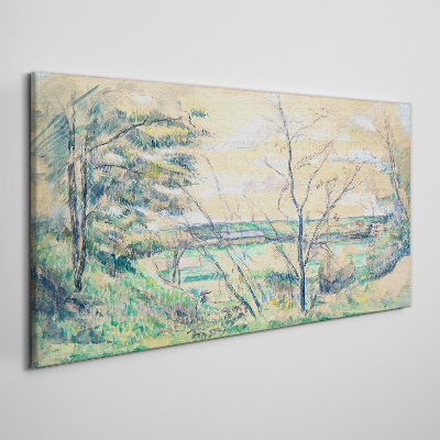 Obraz Canvas Pokojná krajina so stromami