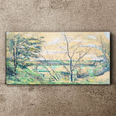 Obraz Canvas Pokojná krajina so stromami