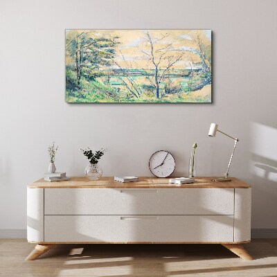 Obraz Canvas Pokojná krajina so stromami