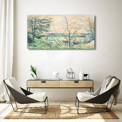 Obraz Canvas Pokojná krajina so stromami