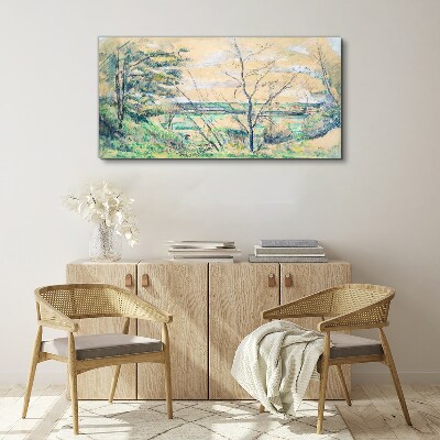 Obraz Canvas Pokojná krajina so stromami