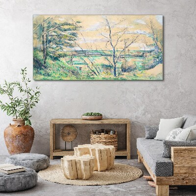 Obraz Canvas Pokojná krajina so stromami