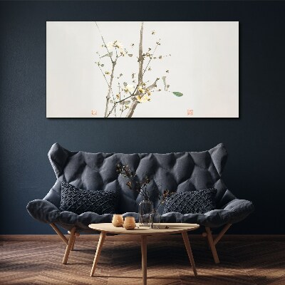 Obraz Canvas Kvetinová vetvička v jemných tónoch