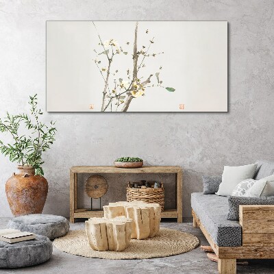 Obraz Canvas Kvetinová vetvička v jemných tónoch