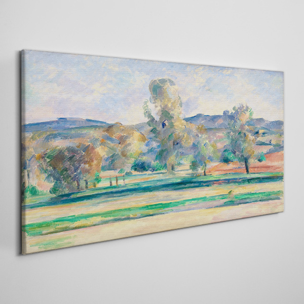 Obraz Canvas Jarná krajina so stromami
