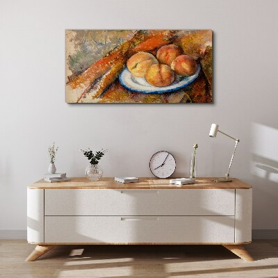 Obraz Canvas Ovocný stolík v pastelových farbách