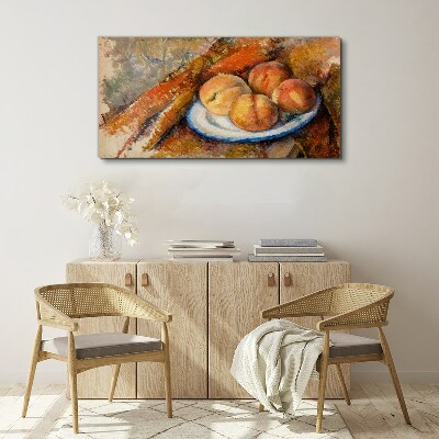 Obraz Canvas Ovocný stolík v pastelových farbách