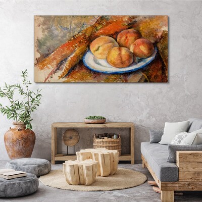 Obraz Canvas Ovocný stolík v pastelových farbách