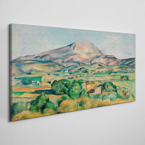Obraz Canvas Horská krajina v pastelových farbách