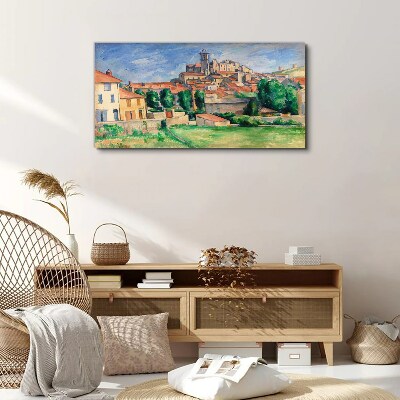 Obraz Canvas Výhľad na mesto so zeleňou