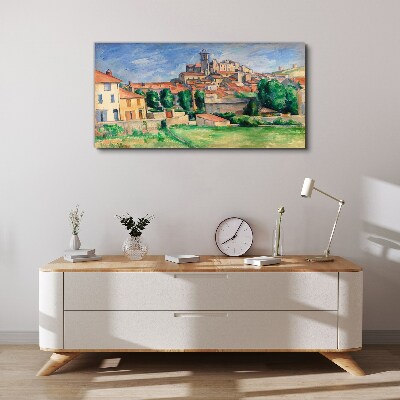 Obraz Canvas Výhľad na mesto so zeleňou