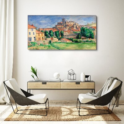 Obraz Canvas Výhľad na mesto so zeleňou