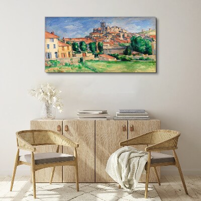 Obraz Canvas Výhľad na mesto so zeleňou